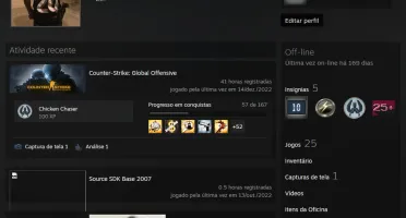 Conta Cs:Go Com Insígina 5 Anos + Lealdade