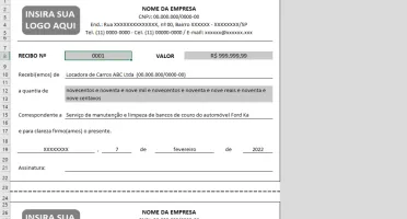 Planilha Automatizada de Recibos