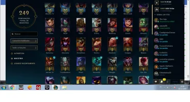 Conta GOLD com 34 Skins, Level 78, 77 campeões, nunc tom ban
