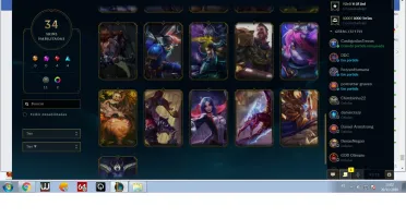 Conta GOLD com 34 Skins, Level 78, 77 campeões, nunc tom ban
