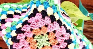 Cestinha / Suporte para Vaso de Crochê