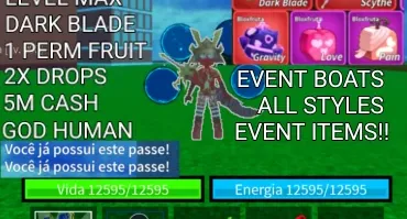 Conta De Blox Fruits Com 2 Gamepass 💲💲 (Promoção)