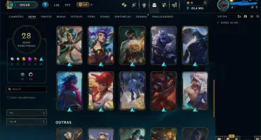 Conta League of Legends nivel 74