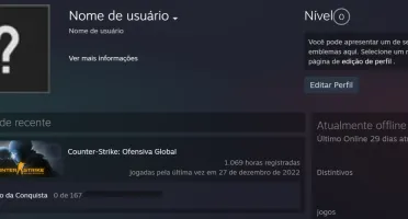 Conta Steam CS2 / CSGO 1000 Horas Jogadas