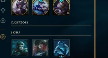 CONTA DIAMANTE 4 - TODOS OS CAMPEÕES E 130 SKINS