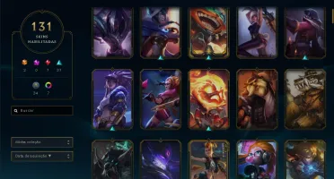 CONTA DIAMANTE 4 - TODOS OS CAMPEÕES E 130 SKINS