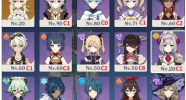 AR 55 - XIAO / VENT / DILUC / QIQI / ALBEDO ETC