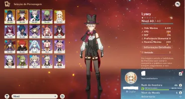 ar 46+ lyney+bis, yelan, mona c1, diluc, lynette c5