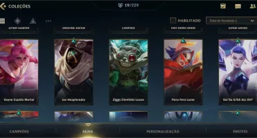 Conta de WILD RIFT com skins lenda