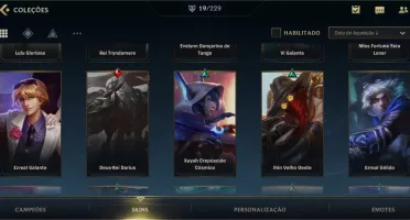 Conta de WILD RIFT com skins lenda