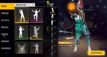 CONTA FF BARATA COM ALGUMAS SKINS