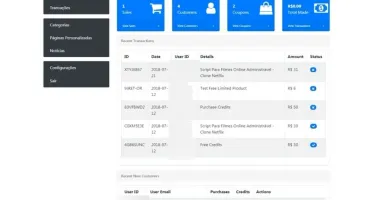 Loja de vendas online com entrega via download