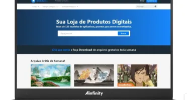Loja de vendas online com entrega via download