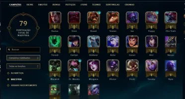 Conta LOL, lvl 33, MTS FRAG DE SKIN