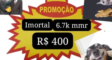 DOTA 2, conta imortal 6.7k, 11k+ behavior, (sem smurf pool)