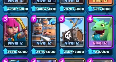 Conta Clash Royale Nível 13 + 230K Gold + Cartas