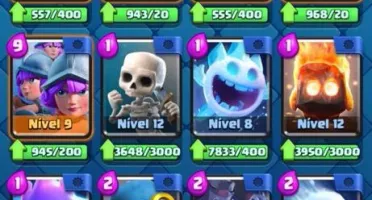 CONTA DE CLASH ROYALE LVL 13 400k ouro e 1500 gemas
