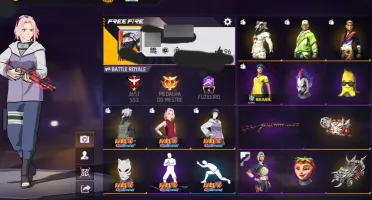 Conta Free Fire Nível 34 Com Várias Skins, Itens, Armas.