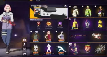 Conta Free Fire Nível 34 Com Várias Skins, Itens, Armas.