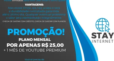 Internet ILIMITADA - A melhor da DFG! VIVO/TIM/CLARO/OI