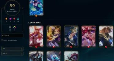 Conta League Of Legends Full Acesso, 107 Campeões, 89 Skins