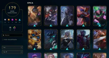 Esmeralda 4 com TODOS os champs e 179 skins mmr diamante