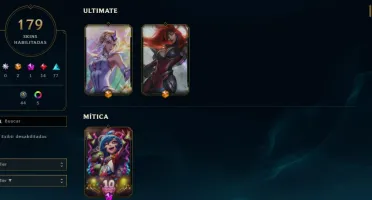 Esmeralda 4 com TODOS os champs e 179 skins mmr diamante