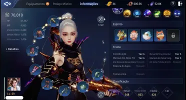 Besteira NA113 LVL 69 / 70K pp / PASSE DE SERVIDOR OPEN