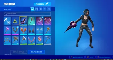 Conta Fortnite season 5 e 6 mais skins tops
