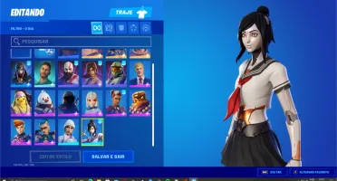 Conta Fortnite season 5 e 6 mais skins tops