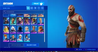 Conta Fortnite season 5 e 6 mais skins tops