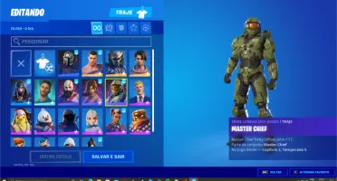 Conta Fortnite season 5 e 6 mais skins tops