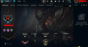 CONTA LOL - LVL 193 - 124 Champions - 112 Skins