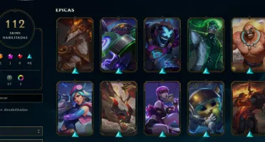 CONTA LOL - LVL 193 - 124 Champions - 112 Skins