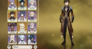 Ar38. Zhongli, venti, keqing + falcão