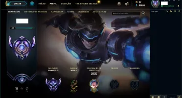 Conta lol Diamante IV, 35k Essência, 130 champs e 56 skins;