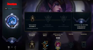 CONTA league of legends, antiga, mmr alto