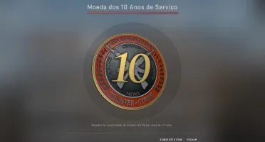 CONTA STEAM 15 ANOS - MEDALHAS DE 5 E 10 ANOS COUNTER STRIKE