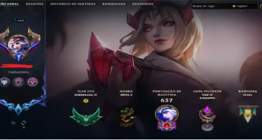 Conta Lol 290 Skin All Champs 5 Ultimate 3 Miticas