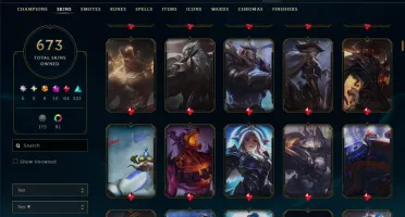 Conta Lol 670 Skins|Todos Os Bonecos|5K Gasto|Lvl 612