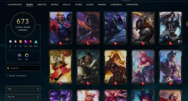 Conta Lol 670 Skins|Todos Os Bonecos|5K Gasto|Lvl 612
