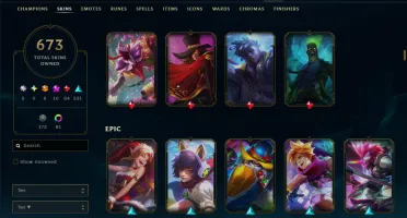 Conta Lol 670 Skins|Todos Os Bonecos|5K Gasto|Lvl 612