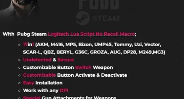 MACRO PUBG STEAM E PUBG LITE MOUSES LOGITECH