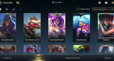 Conta wild rift diamante+passe+skin exclusiva rakan guardião