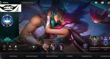 Conta wild rift diamante+passe+skin exclusiva rakan guardião