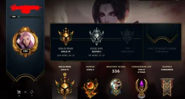 CONTA DE LOL GOLD 4 COM SKINS