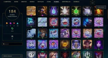 conta lol lvl 437 gold 4 149 skins