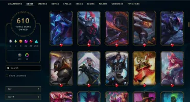 Conta Lol 600+ Skins|Todos Os Bonecos|Lvl 480|4K Gasto