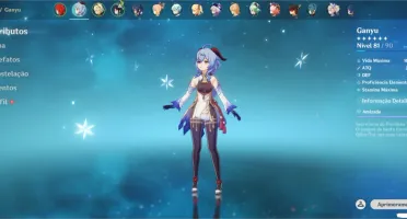 Conta genshi com 7 personagens t5 e 4 armas t5