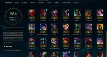 conta de lol level 123